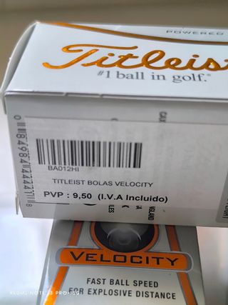 3 Pelotas Golf Titleist Velocity