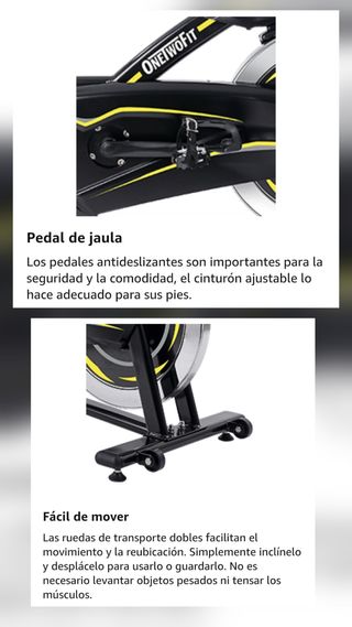 Bicicleta resistencia magnetica spinning OneWofit