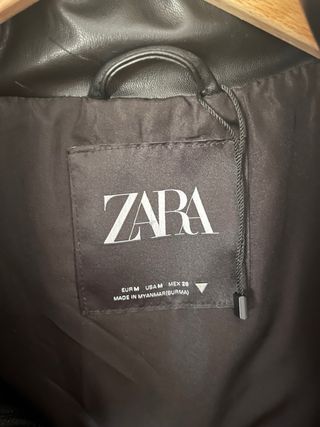 Chaleco acolchado Zara negro