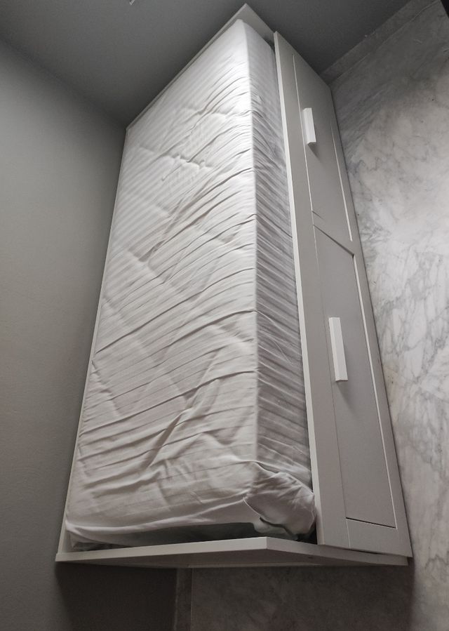 Cama Ikea Brimnes blanca c/diván