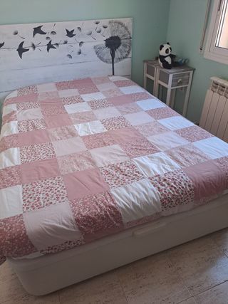 Cabecero cama madera blanco