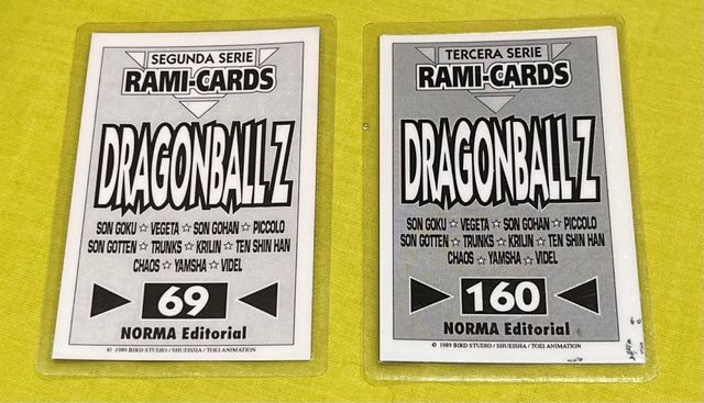 2 Cromos Dragon Ball Z. Norma Editorial