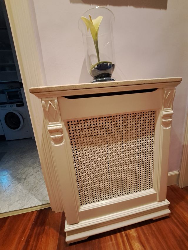 Cubre radiador madera blanco