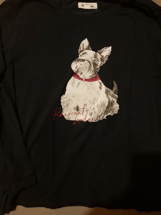 Preciosa Camiseta CORTEFIEL perro azul marino XXL
