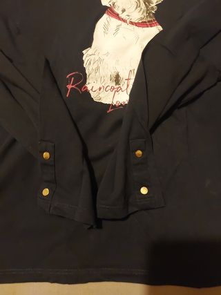 Preciosa Camiseta CORTEFIEL perro azul marino XXL
