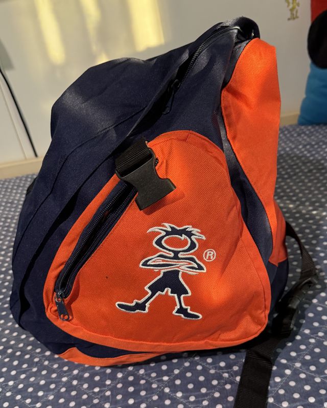 Zaino Pickwick blu e arancio