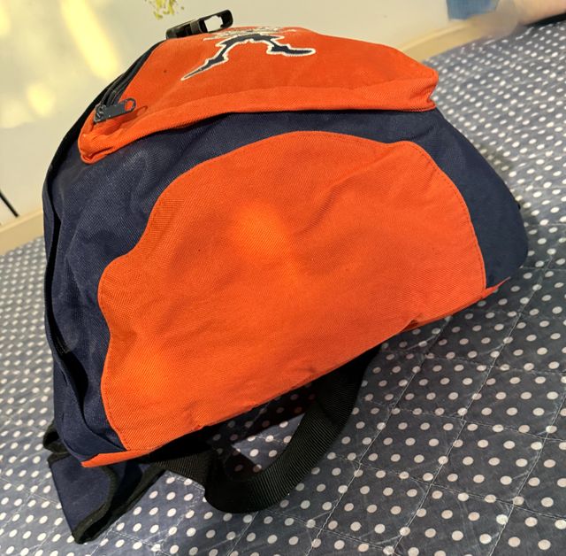 Zaino Pickwick blu e arancio