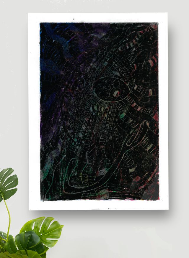 Cuadro arte abstracto - Lámina dibujo