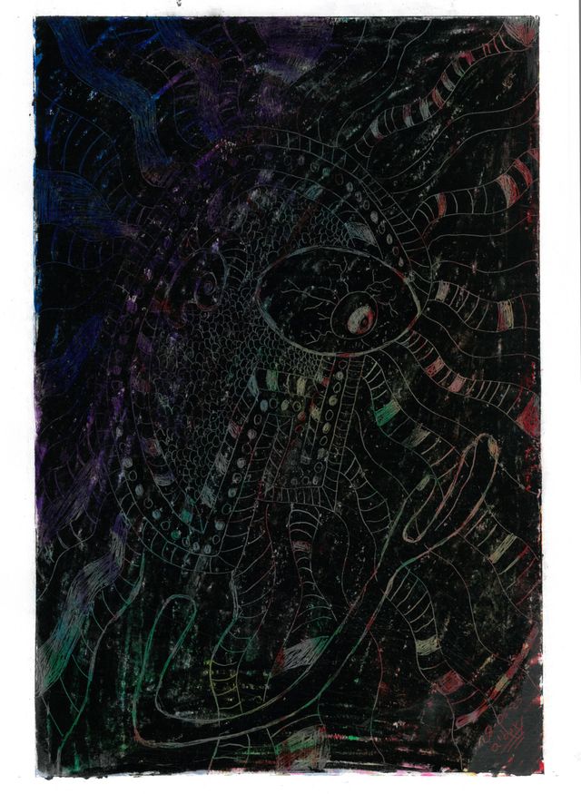 Cuadro arte abstracto - Lámina dibujo