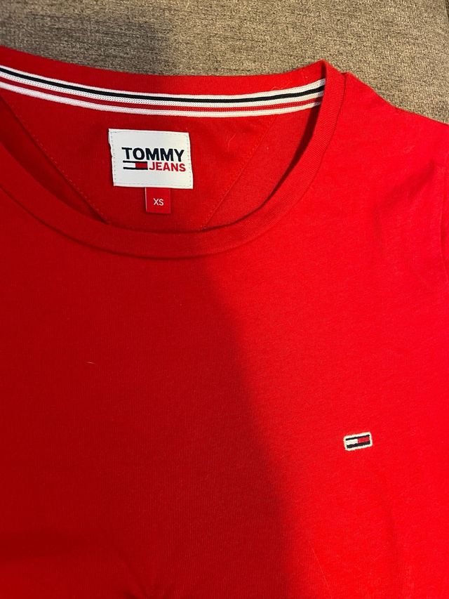 Crop top Tommy Jeans rojo XS