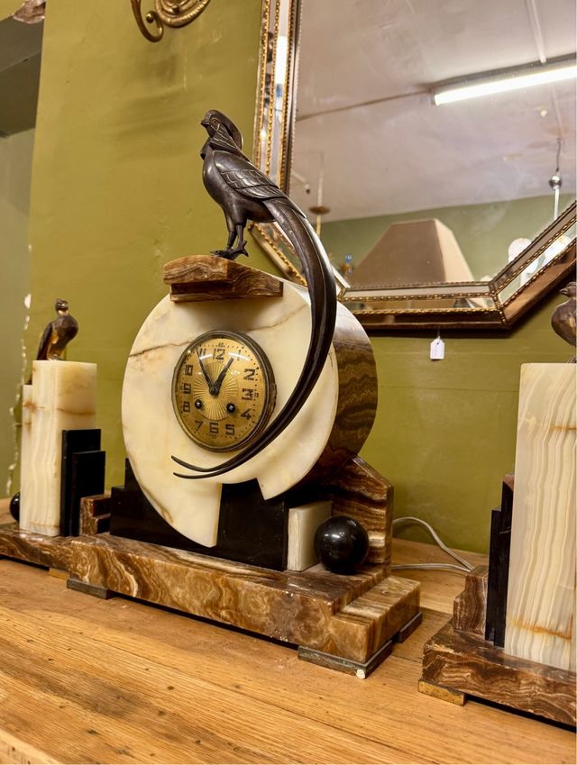 Reloj Antiguo Art Decó francés años 30 Funciona . 