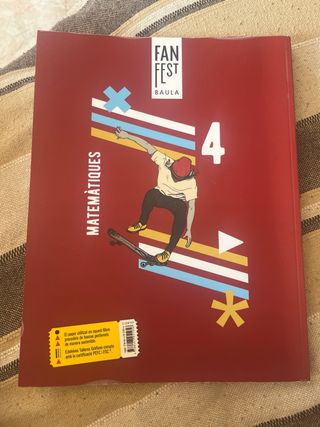 Matemàtiques 4t Secundària Llibre alumne Fanfest