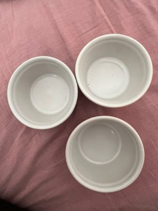 3 Ciotoline in ceramica colorate