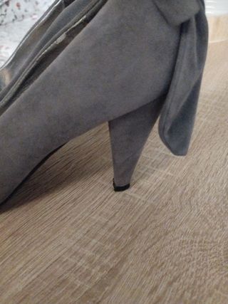 Tacones grises - Zapatos mujer