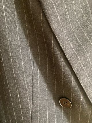 Chaqueta raya diplomática gris HM - Talla S