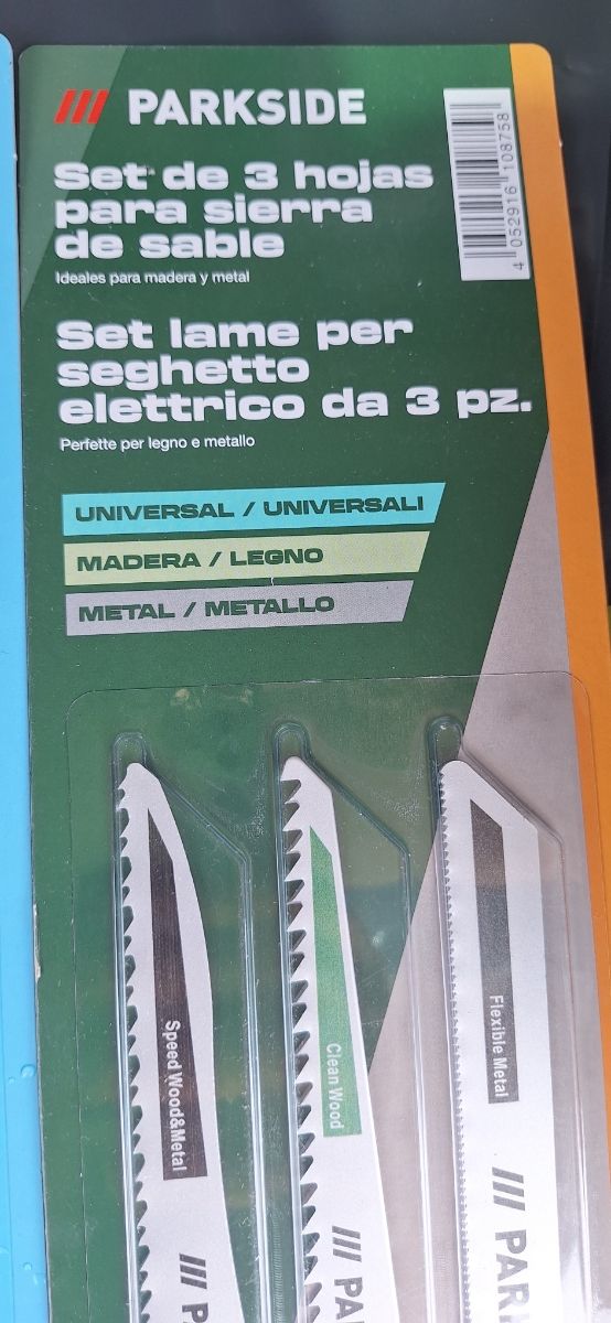 Set de 9 hojas para sierra de sable