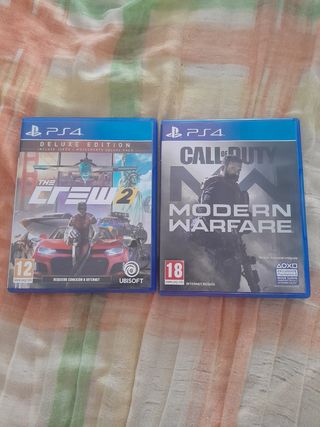 PS4 (PlayStation 4): Call of Duty MW & The Crew 2