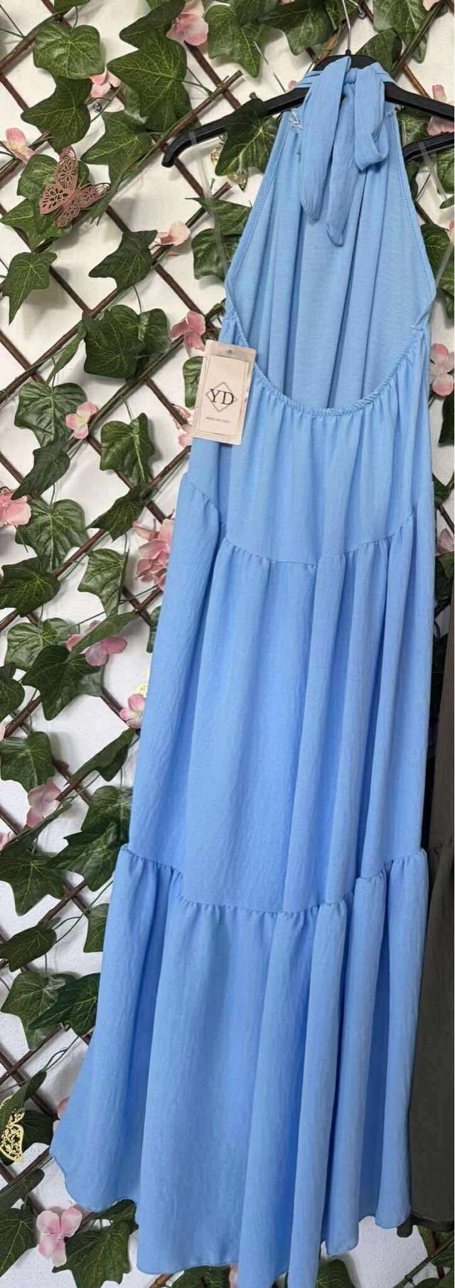 Vestido azul verão - tamanho único