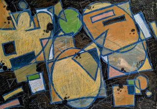 Cuadro abstracto moderno del pintor D. Castiñeyra