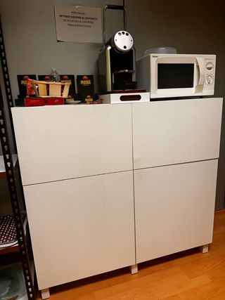 Mueble blanco almacenaje