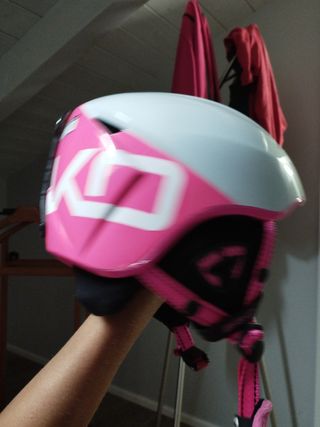 Casco sci bambina rosa