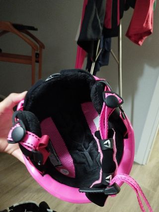 Casco sci bambina rosa