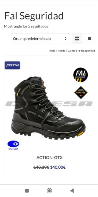 Botas tácticas Fal Action GTX Vivrant