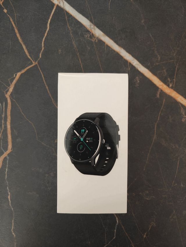 Smartwatch nero - orologio circolare