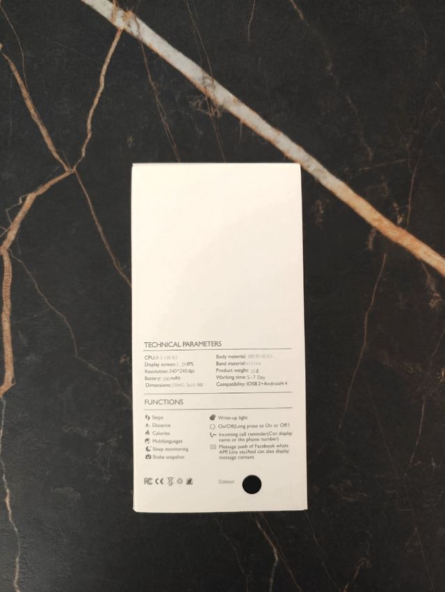 Smartwatch nero - orologio circolare