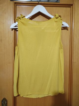 Blusa Amarilla Tirantes - Massimo Dutti