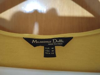 Blusa Amarilla Tirantes - Massimo Dutti