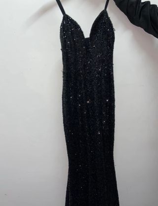 Vestito paillettes nero - cerimonia