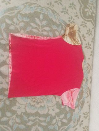 Camiseta tie-dye rosa-rojo
