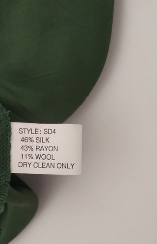 Vestito lungo vintage, misto seta, decorato lana.