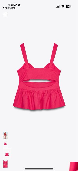 Top rosa Zara - nuevo