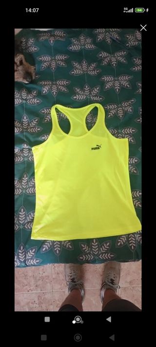Camiseta Puma mujer - Amarilla