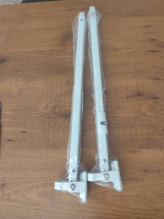 2 brazos para toldo blanco