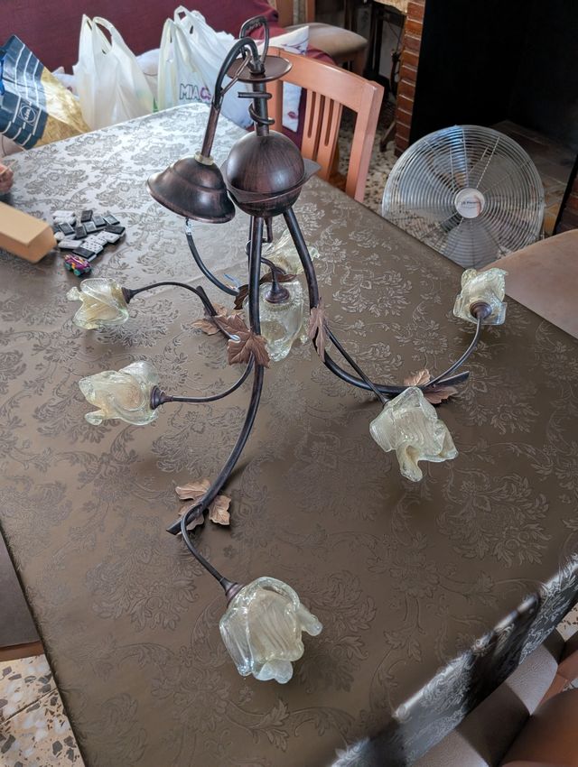 Lampada da soffitto 6 tulipani