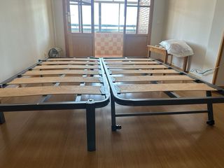 Somier cama 90 - metálico, madera