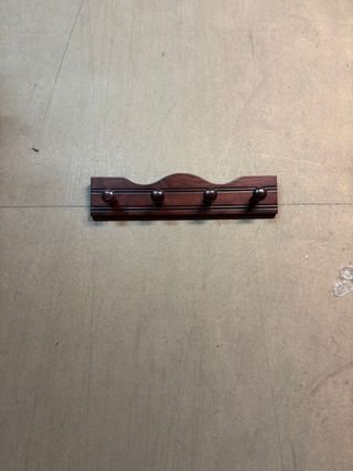 Perchero madera maciza nogal