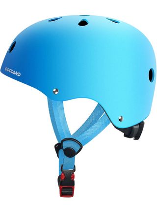 Casco bici bimbi azzurro