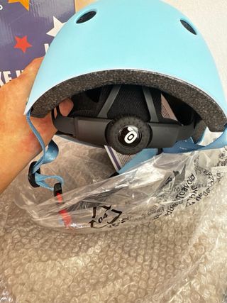 Casco bici bimbi azzurro