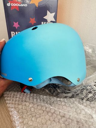 Casco bici bimbi azzurro