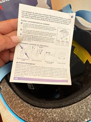 Casco bici bimbi azzurro