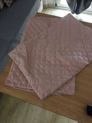 Fundas cojín terciopelo rosa