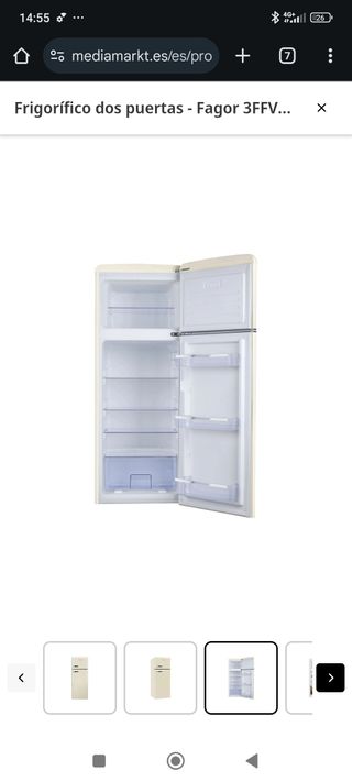 Nevera Fagor 3FFV - Crema