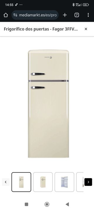 Nevera Fagor 3FFV - Crema