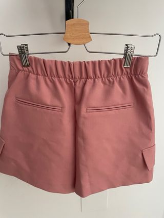 Falda pantalón rosa | Falda corta