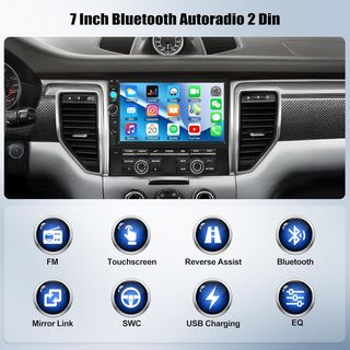 Radio coche 7" 2 Din Android