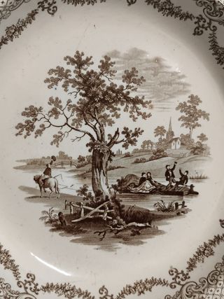 Antigua sopera legumbrera inglesa